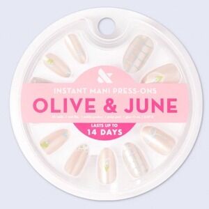 Olive & June Coquette Country Instant Mani Press-On Nails Almond Medium 42ct New